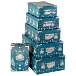 6 boîtes de rangements