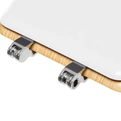 Abattant Bois + Zinc Blanc Modern