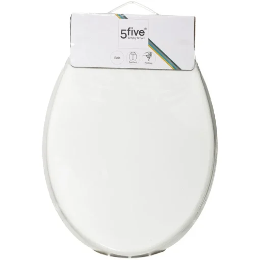 Abattant pour WC en Bois 18' Blanc