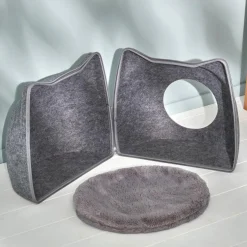 Abri pour chat en Textile Chatoune Gris