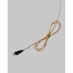 Applique Florence sable abat-jour lin fonce