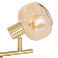 Applique murale plafonnier Pilia ambre