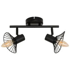 Applique murale/plafonnier Adelia noir