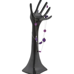 Arbre à bijoux 'MANO' en aluminium peint noir