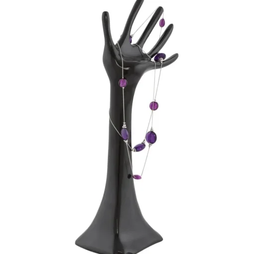 Arbre à bijoux 'MANO' en aluminium peint noir