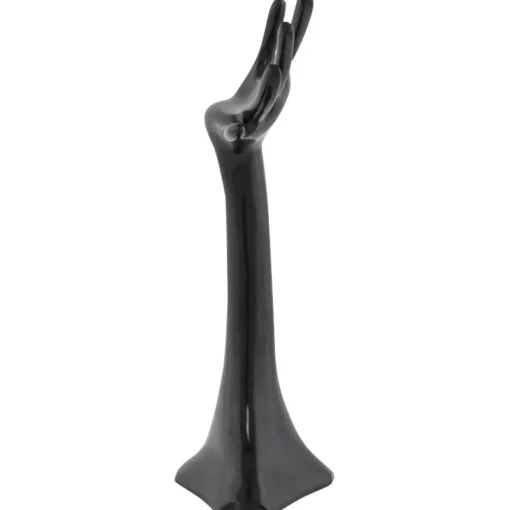 Arbre à bijoux 'MANO' en aluminium peint noir