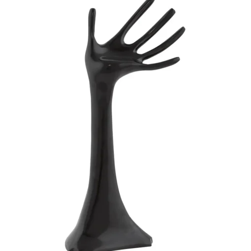Arbre à bijoux 'MANO' en aluminium peint noir