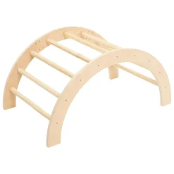 Arche d''escalade enfant, pin, L.79 x P.50 x H.40 cm