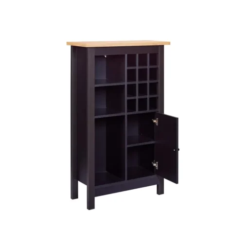 Armoire à bouteilles HELINA coloris noir