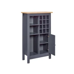 Armoire à bouteilles NELLINA coloris anthracite