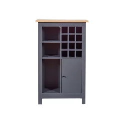 Armoire à bouteilles NELLINA coloris anthracite