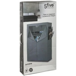 Armoire 2 penderies gris