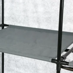 Armoire 2 penderies gris