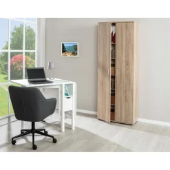 Armoire 5 étagères ELENIA