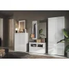 Armoire de couloir Bari 2 Portes coloris Laqué Blanc Brillant