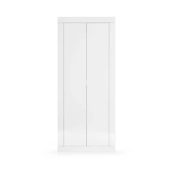 Armoire de couloir Bari 2 Portes coloris Laqué Blanc Brillant