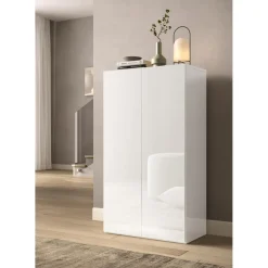 Armoire derangement 2 portes 4 étagères