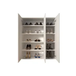 Armoire derangement 3 portes 8 étagères reglable