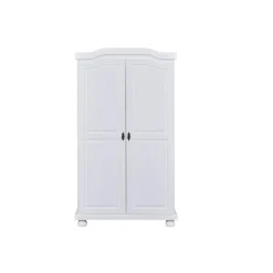 Armoire en Bois Massif Laqué Blanc HEDDA