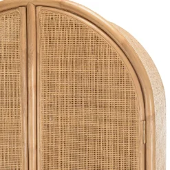 Armoire en rotin 2 portes en cannage couleur brun miel KALLY