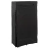 Armoire penderie modulable tissu noir