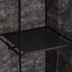 Armoire penderie modulable tissu noir