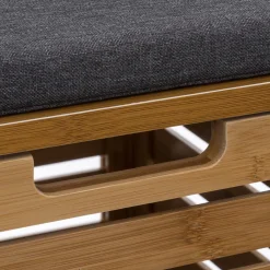 Banc de rangement bambou