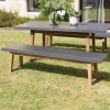 Banc effet béton foncé HECTOR