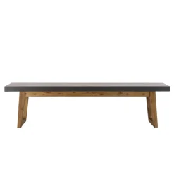 Banc effet béton foncé HECTOR