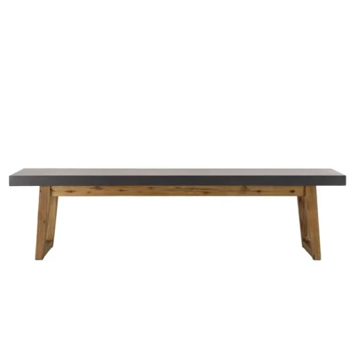 Banc effet béton foncé HECTOR