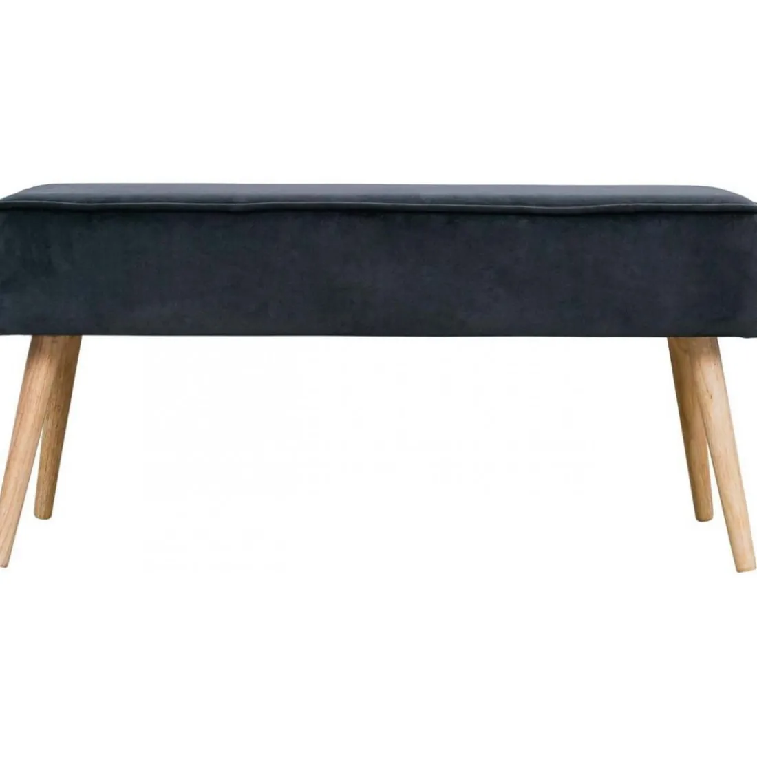 Banc Scandinave En Velours Gris Foncé VELVET