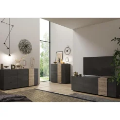 Base TV 3 portes battants VENUS