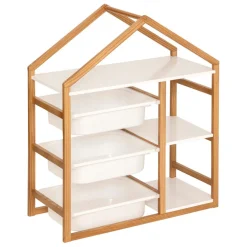 Bibliothèque 3 étagères Bako blanc