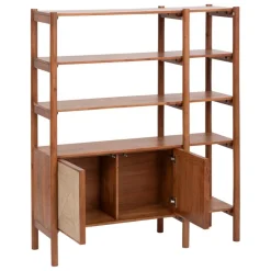 Bibliothèque en bois 2 portes