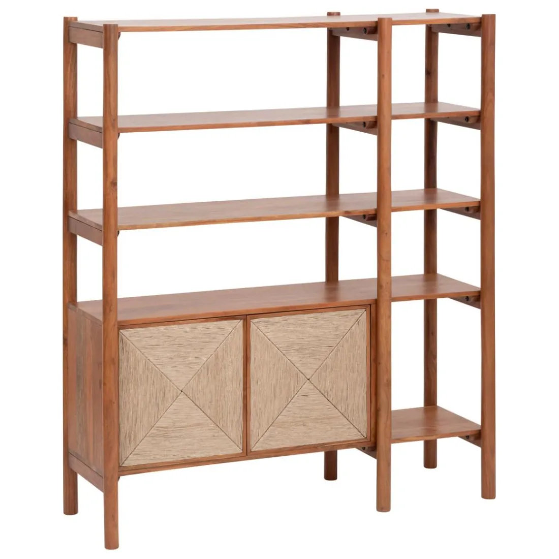 Bibliothèque en bois 2 portes