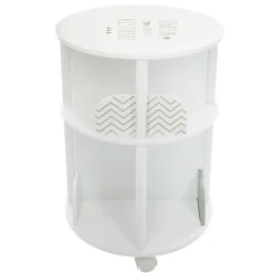 Bibliothèque ronde grise