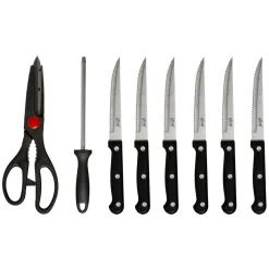 Bloc 11 couteaux avec aiguisoir/ciseaux