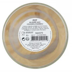 Bocal en verre et bambou 2L CIGLA