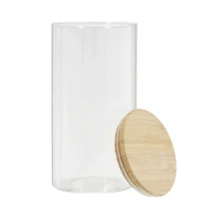 Bocal en verre et bambou 1.2L CIGLA