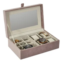 Boîte A Bijoux Et Montres En Velours