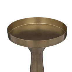 Bougeoir doré en métal