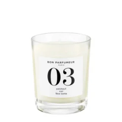 Bougie Parfumée 03 Patchouli Cuir Fève Tonka