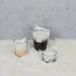 Bougie Parfumée Vase Gris Harmony en verre