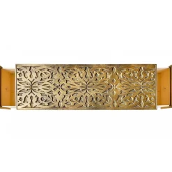 Bout de Lit Jadida Bronze et Tissu