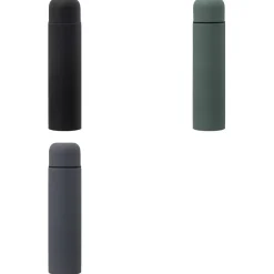 Bouteille isotherme Gris avec couvercle tasse 1L