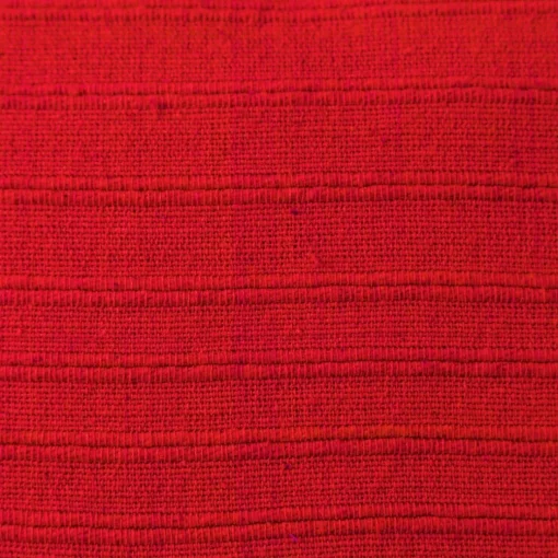 Boutis, plaid ou jeté de canapé uni en coton ORION - Rouge