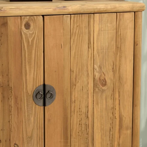 Buffet 2 portes 1 niche bois pin recyclé SANDY