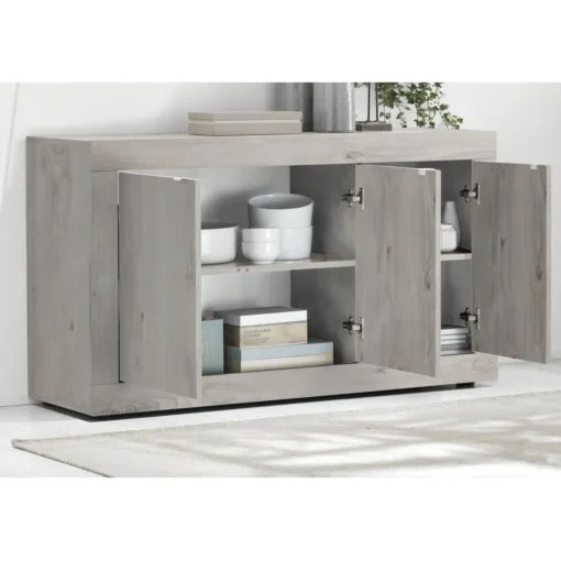 Buffet 3 portes BASIC décor chene pin