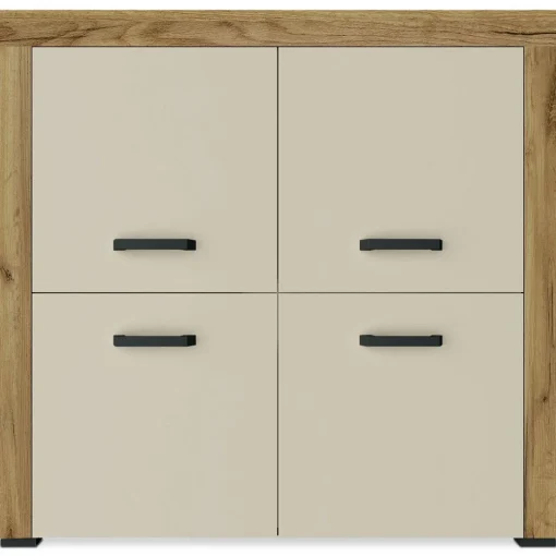 Buffet 4 portes battantes Chêne Clair