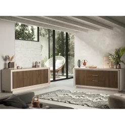 Buffet 4 portes cashmere panneaux de particules